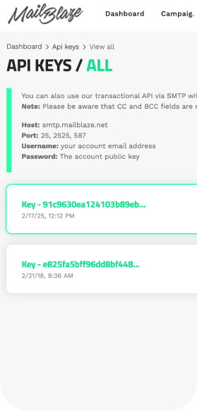 API performance metrics screenshot