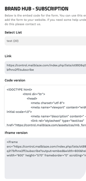 Management screenshot