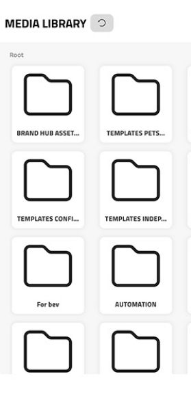Canva Organise screenshot