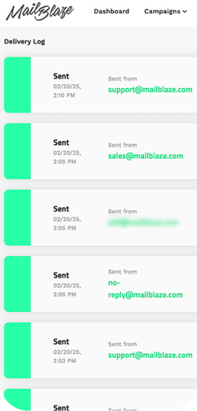 Transactional Tracking screenshot