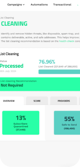 List Cleaning screenshot