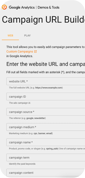 UTM Tracking screenshot