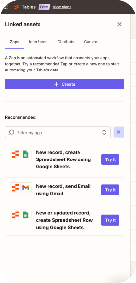 Zapier automation screenshot