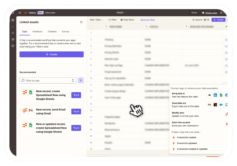 Zapier automation screenshot